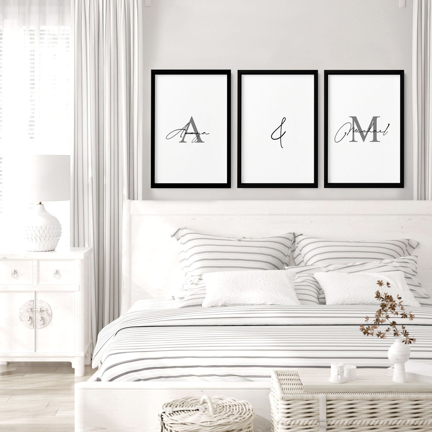Anniversary gift paper | set of 3 wall art prints for Bedroom