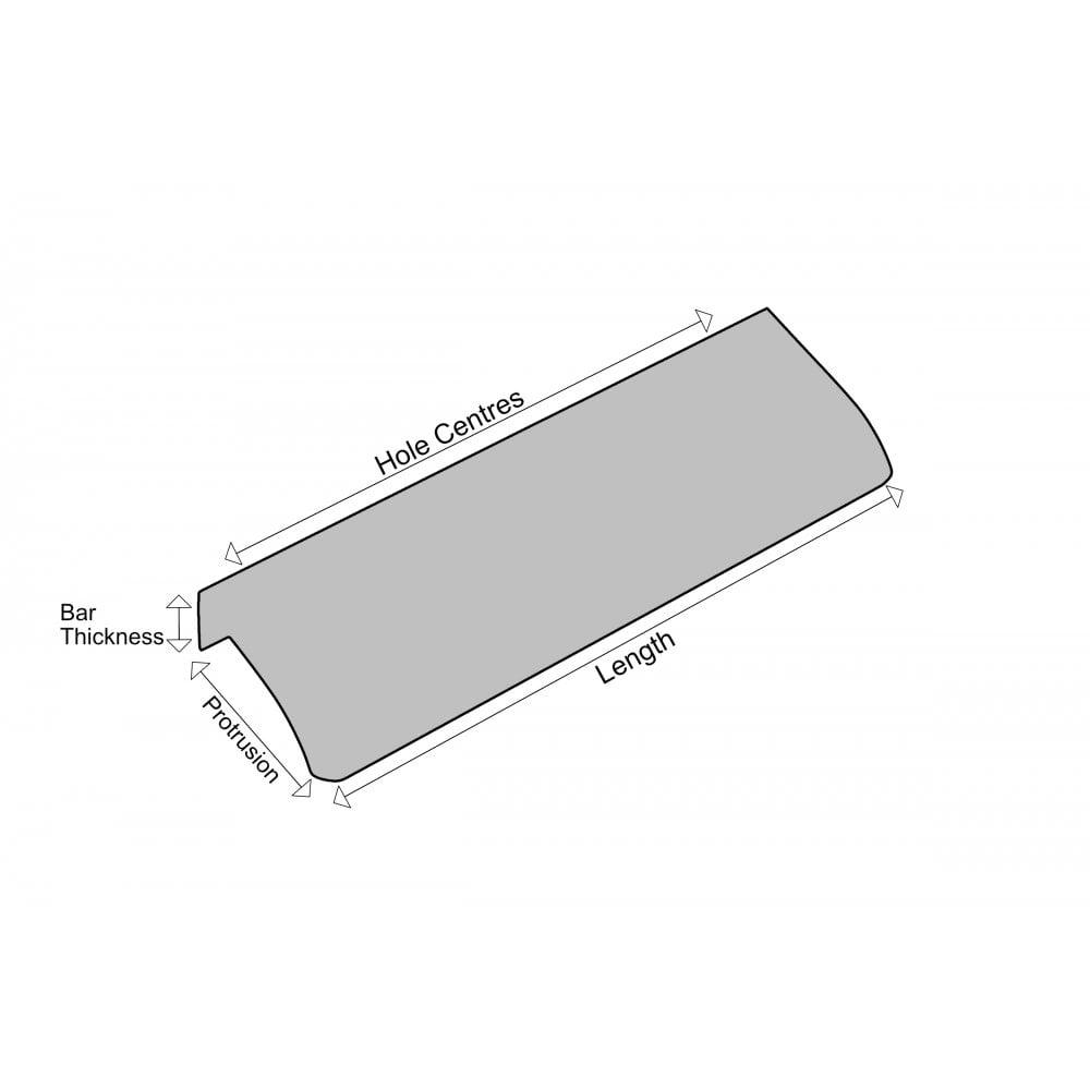 Anthracite Aluminium Cabinet Handle – Modern Cupboard, Drawer & Door Pull (Pack of 10)