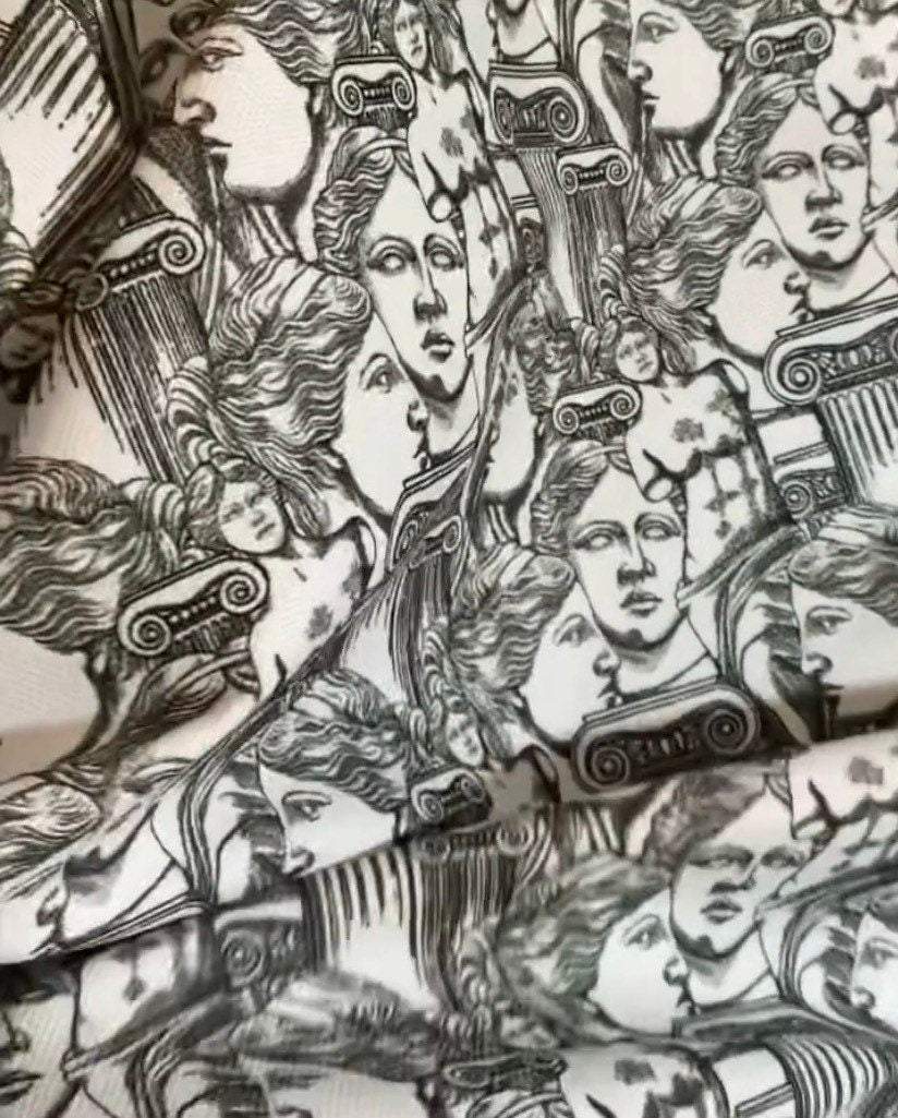 Antik Greek Print Fabric by Metre
