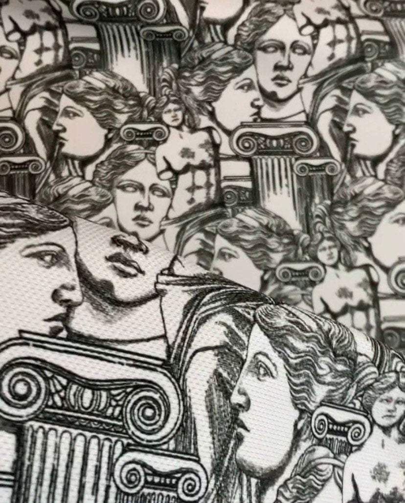 Antik Greek Print Fabric by Metre
