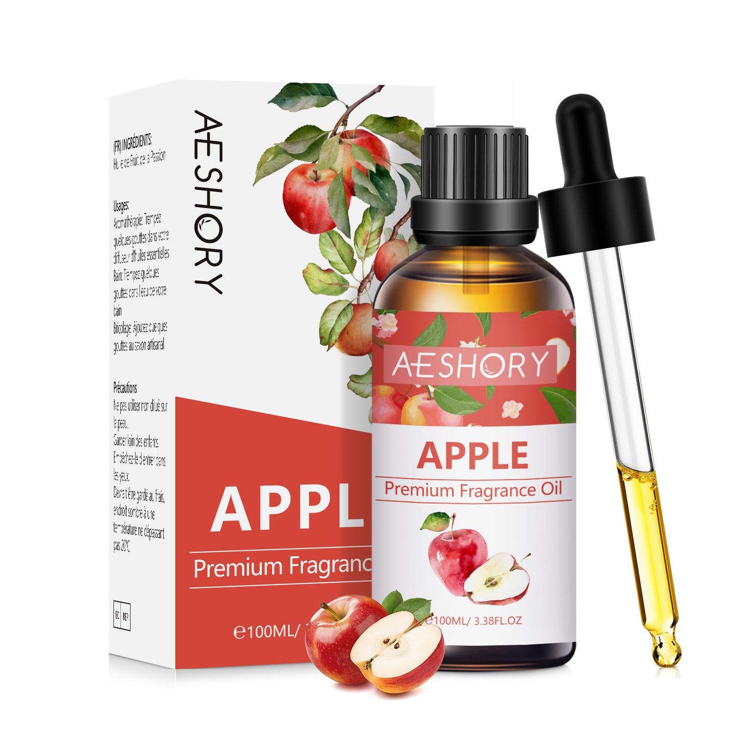 Apple Fragrance Oil 100ml | Aromatherapy Essential Oil for Diffusers, Massage, Soap & Candles