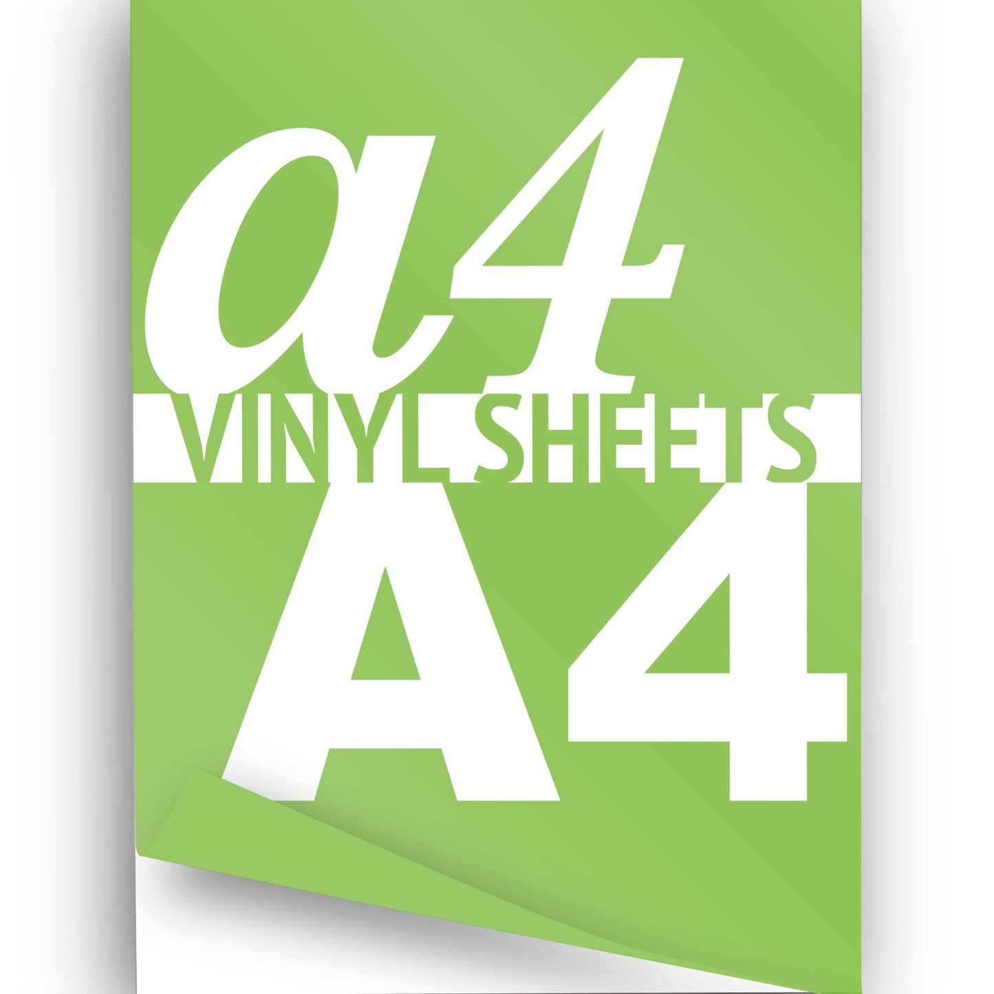 A4 A3 A2 Matte Vinyl Sheets Apple Green