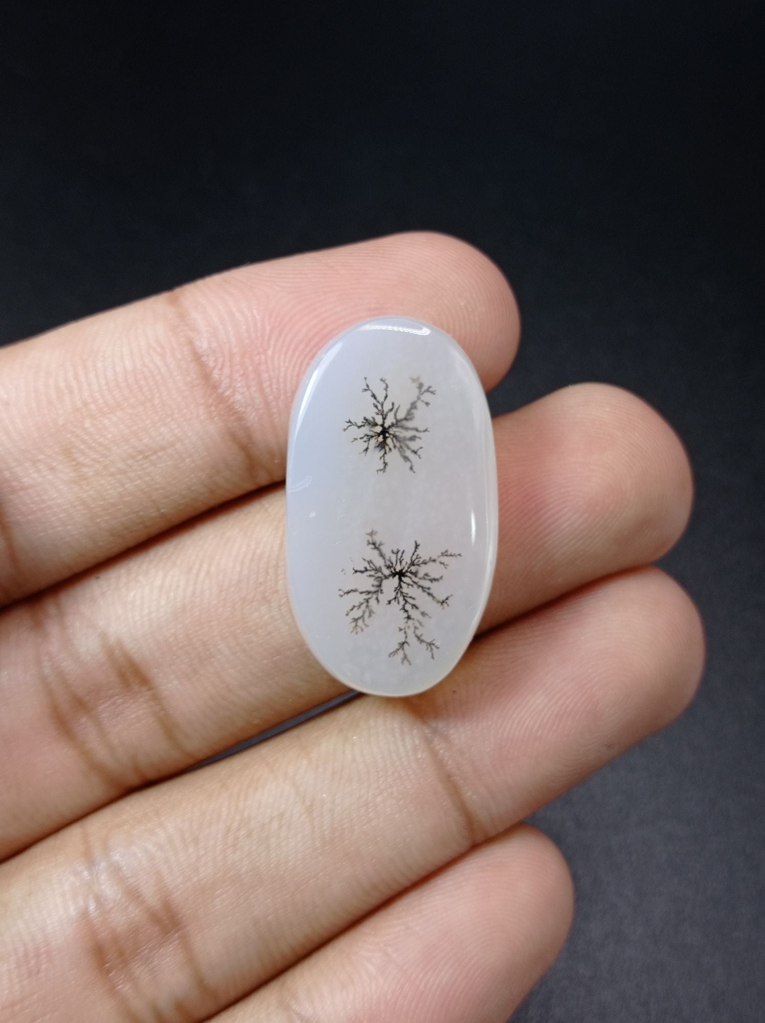 29.1ct Natural Dendritic Agate - Shajri Aqeeq -31x17x5mm