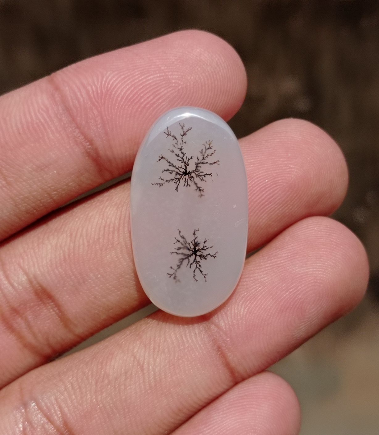29.1ct Natural Dendritic Agate - Shajri Aqeeq -31x17x5mm