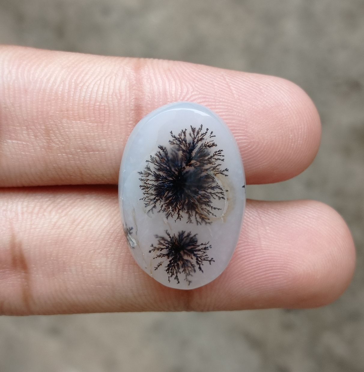 26ct Natural Dendritic Agate - Shajri Aqeeq -27x18x6mm