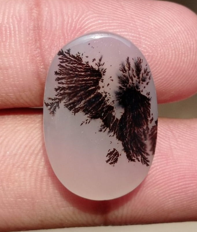 23.4ct Natural Dendritic Agate - Shajri Aqeeq -25x17x6mm