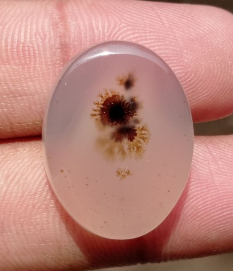 34.8ctNatural Dendritic Agate - Shajri Aqeeq -26x20x7mm