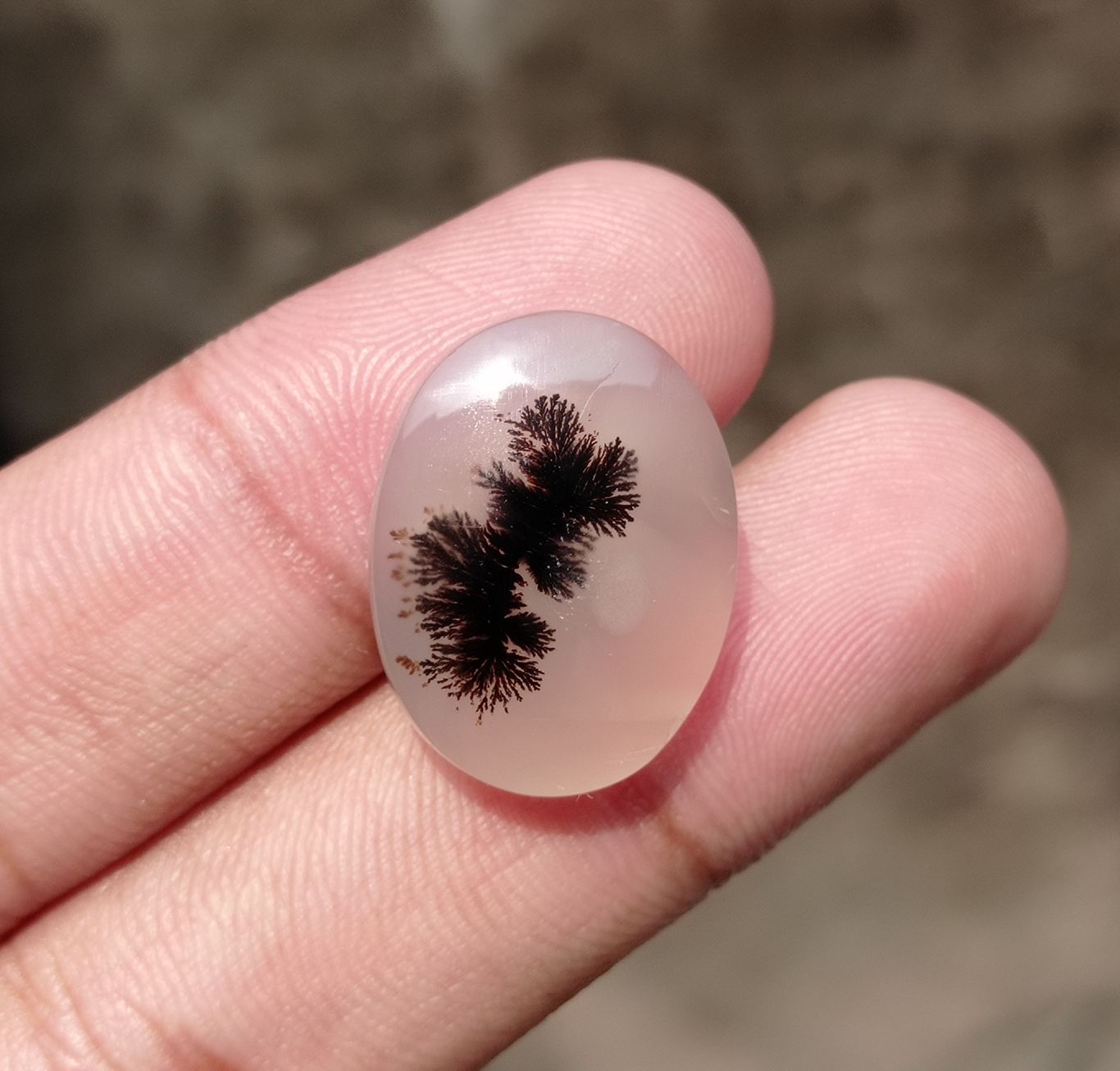 22ct Natural Dendritic Agate - Shajri Aqeeq -23x17x6mm