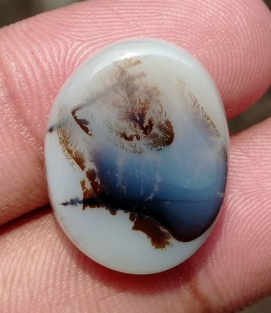 21.3ct Natural Dendritic Agate - Shajri Aqeeq -23x18x5mm