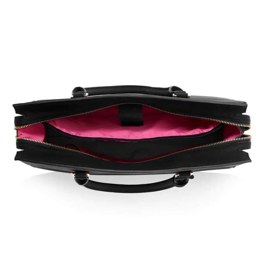 Aricia Black Vegan Laptop Bag