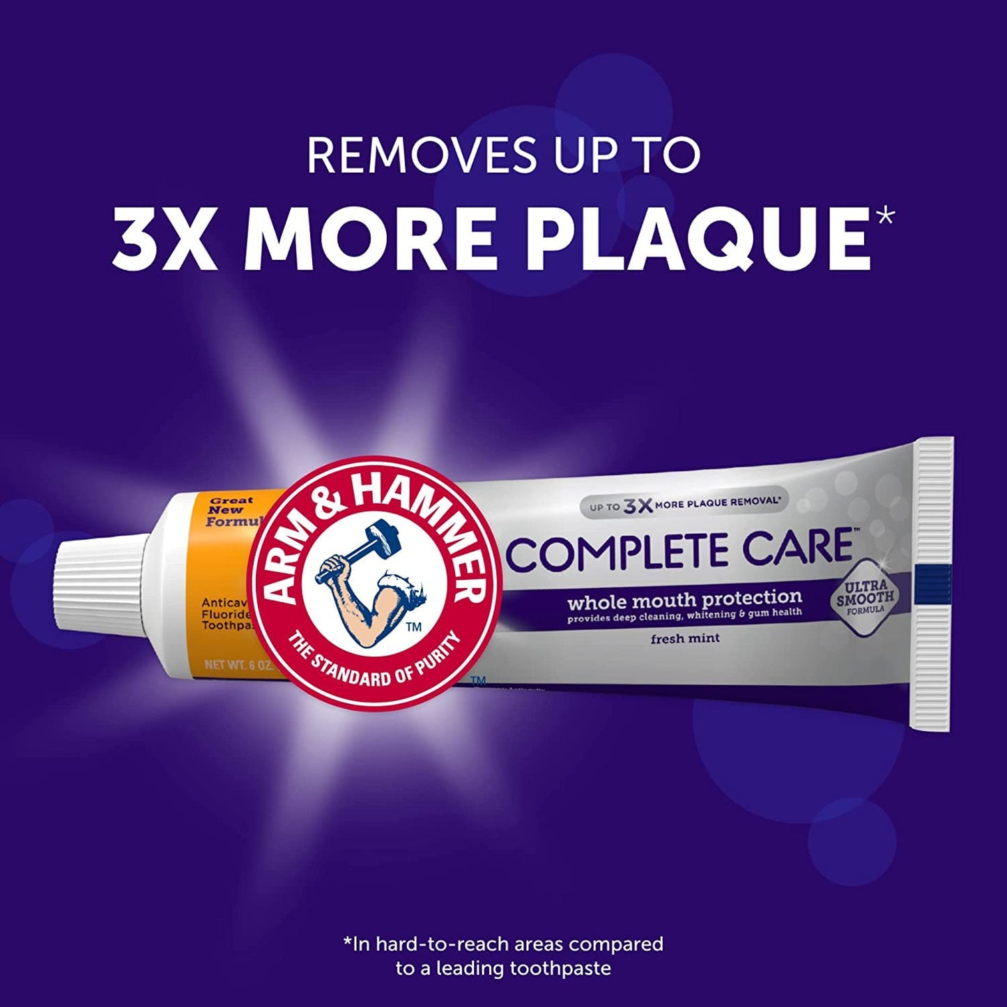 ARM & HAMMER Complete Care Fluoride Toothpaste – Fresh Mint 6 oz (Pack of 12)