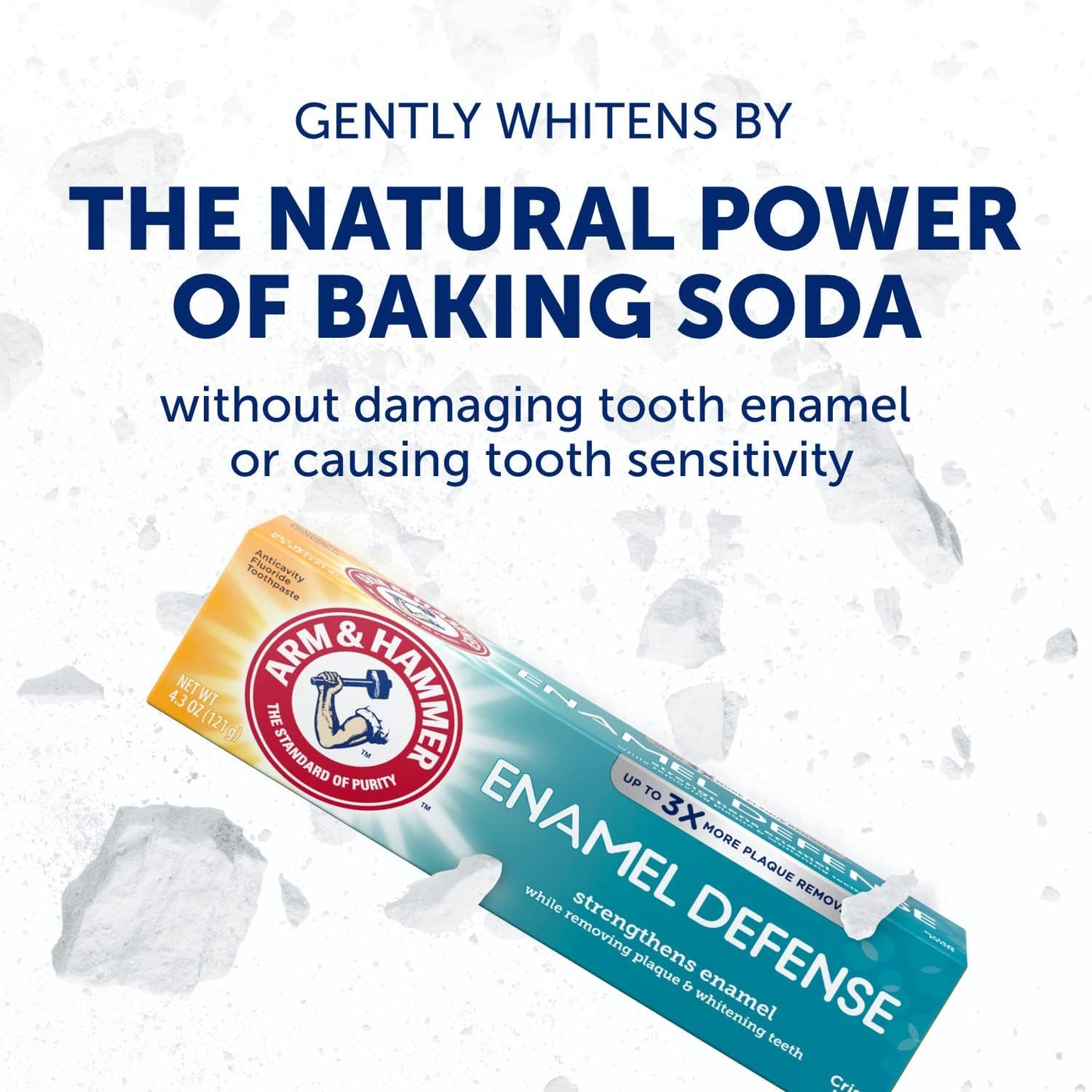 Arm & Hammer Truly Radiant Whitening & Enamel Strengthening Toothpaste Fresh Mint 4.3oz - 2 Pack