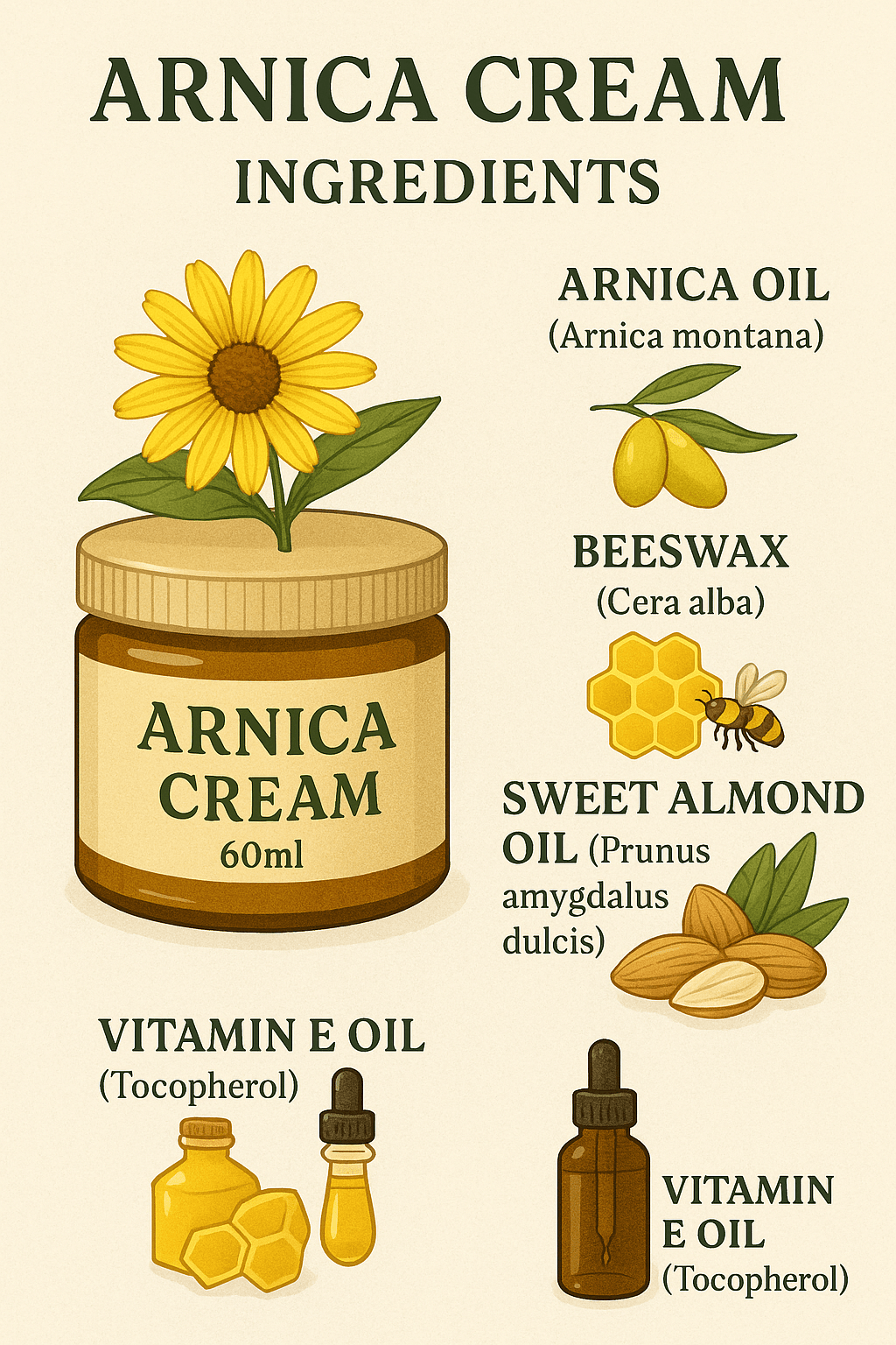 Arnica Cream for Bruises & Scars – Handmade Herbal Ointment