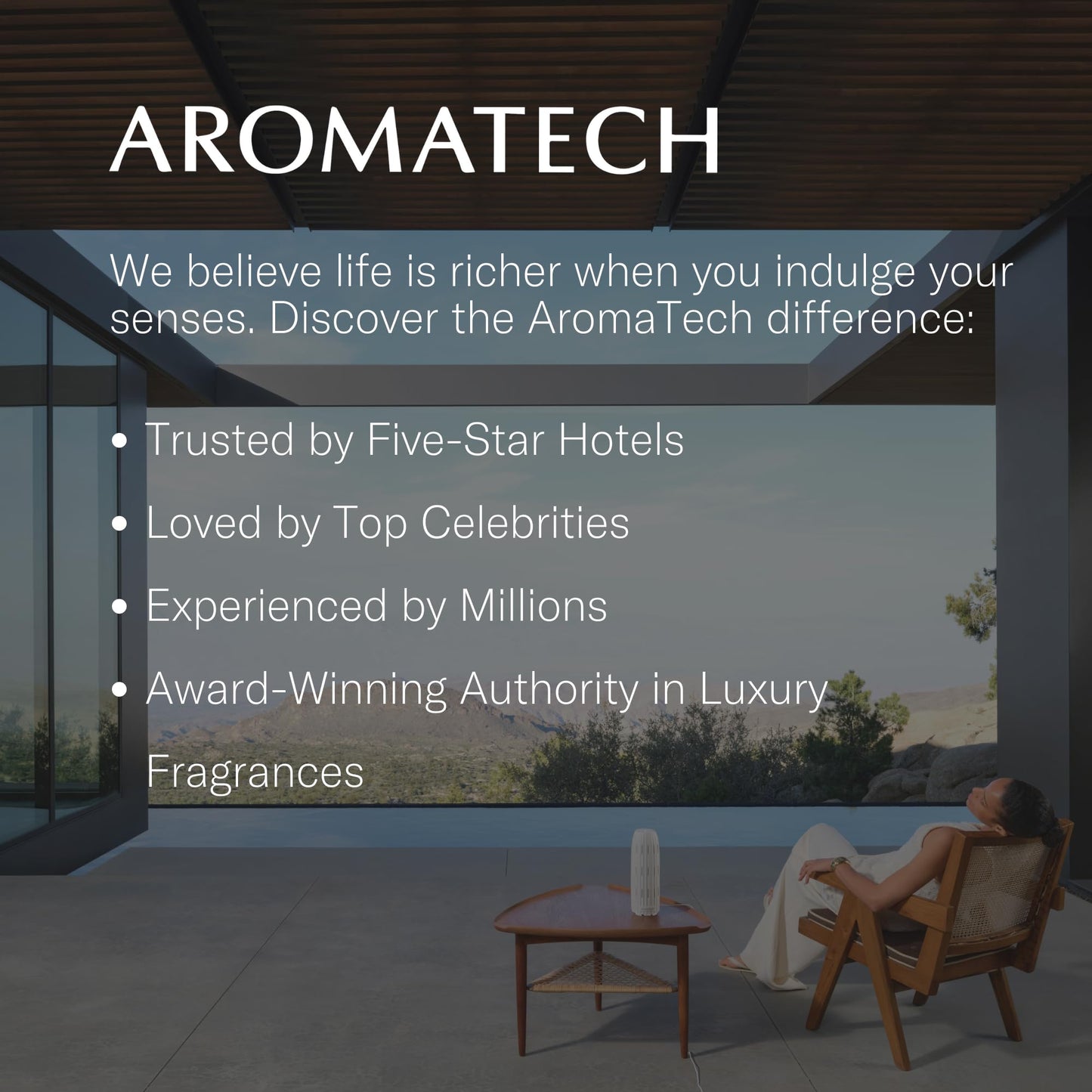 AromaTech White Tea & Bamboo Premium Aroma Oil – 60 mL for Ultrasonic & Nebulizing Diffusers