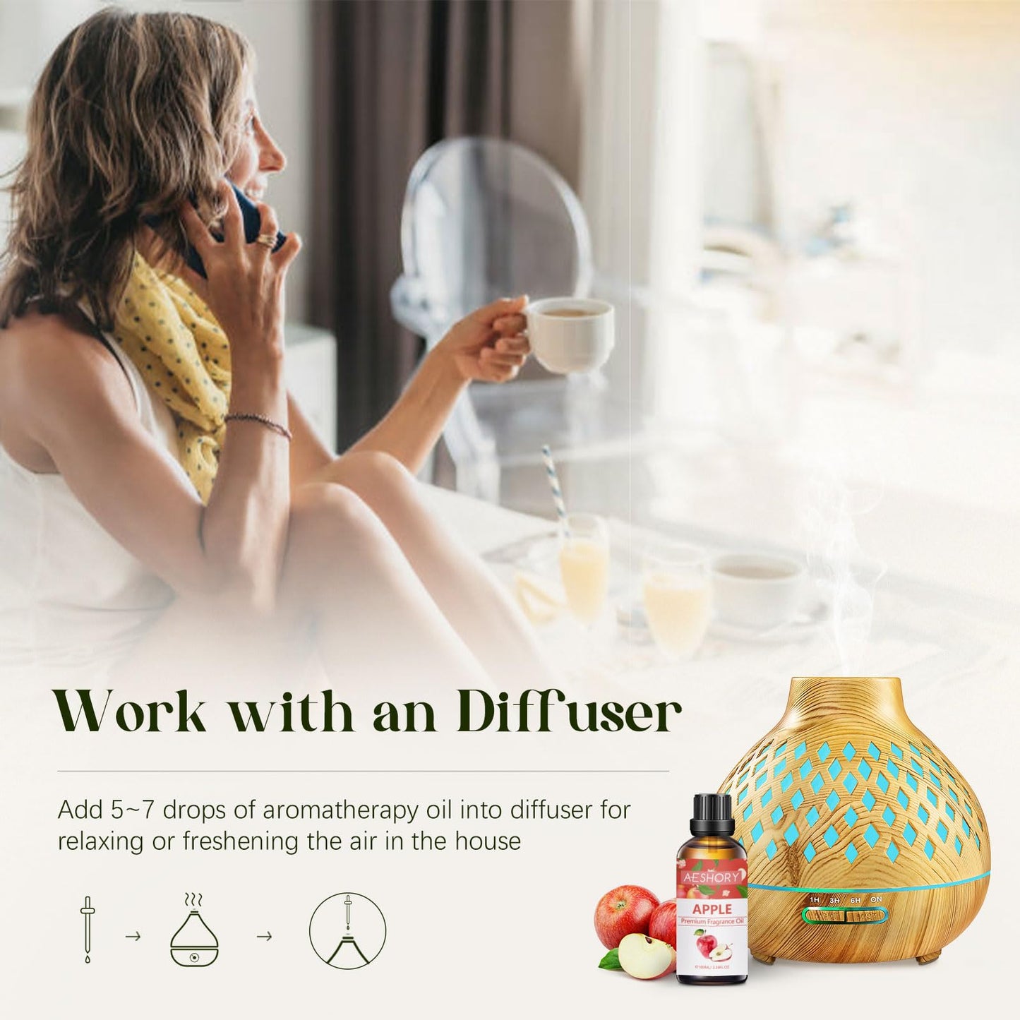 Apple Fragrance Oil 100ml | Aromatherapy Essential Oil for Diffusers, Massage, Soap & Candles