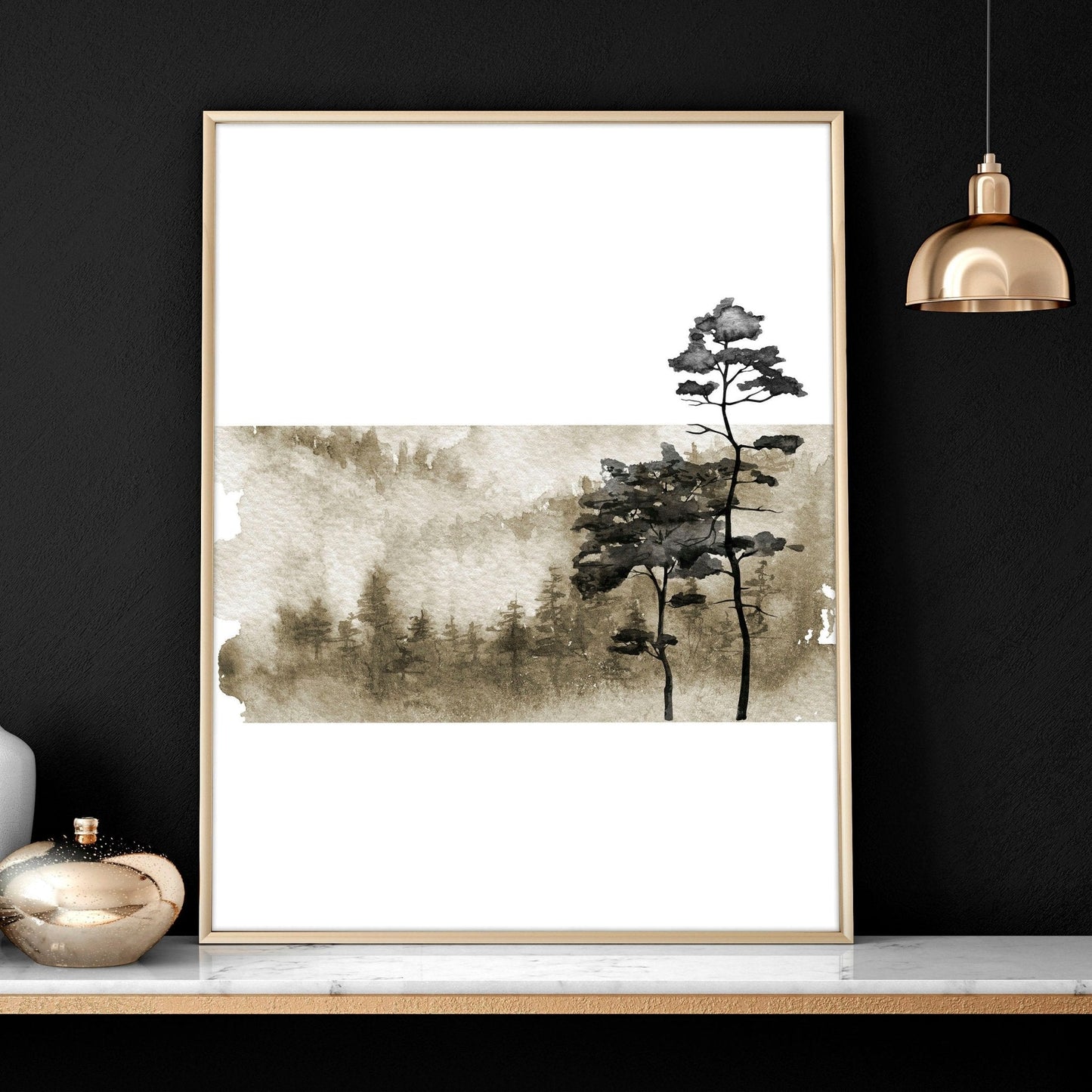 Art prints Scandinavian for bedroom | set of 3 wall art prints