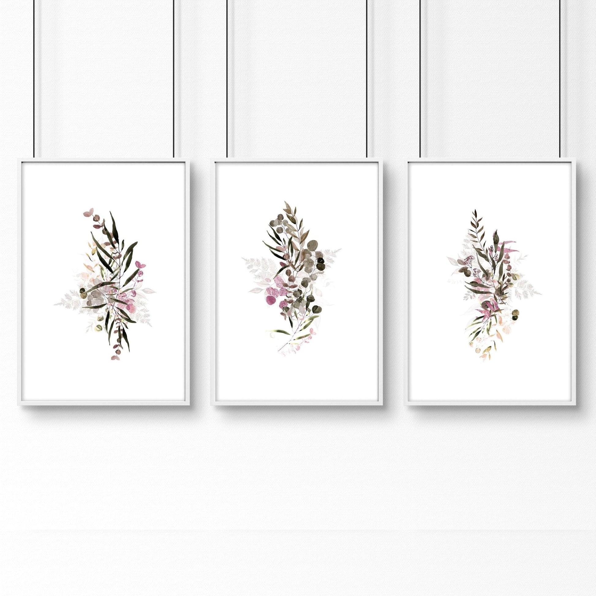 Artwork for kitchens | set of 3 Boho Chic wall art prints