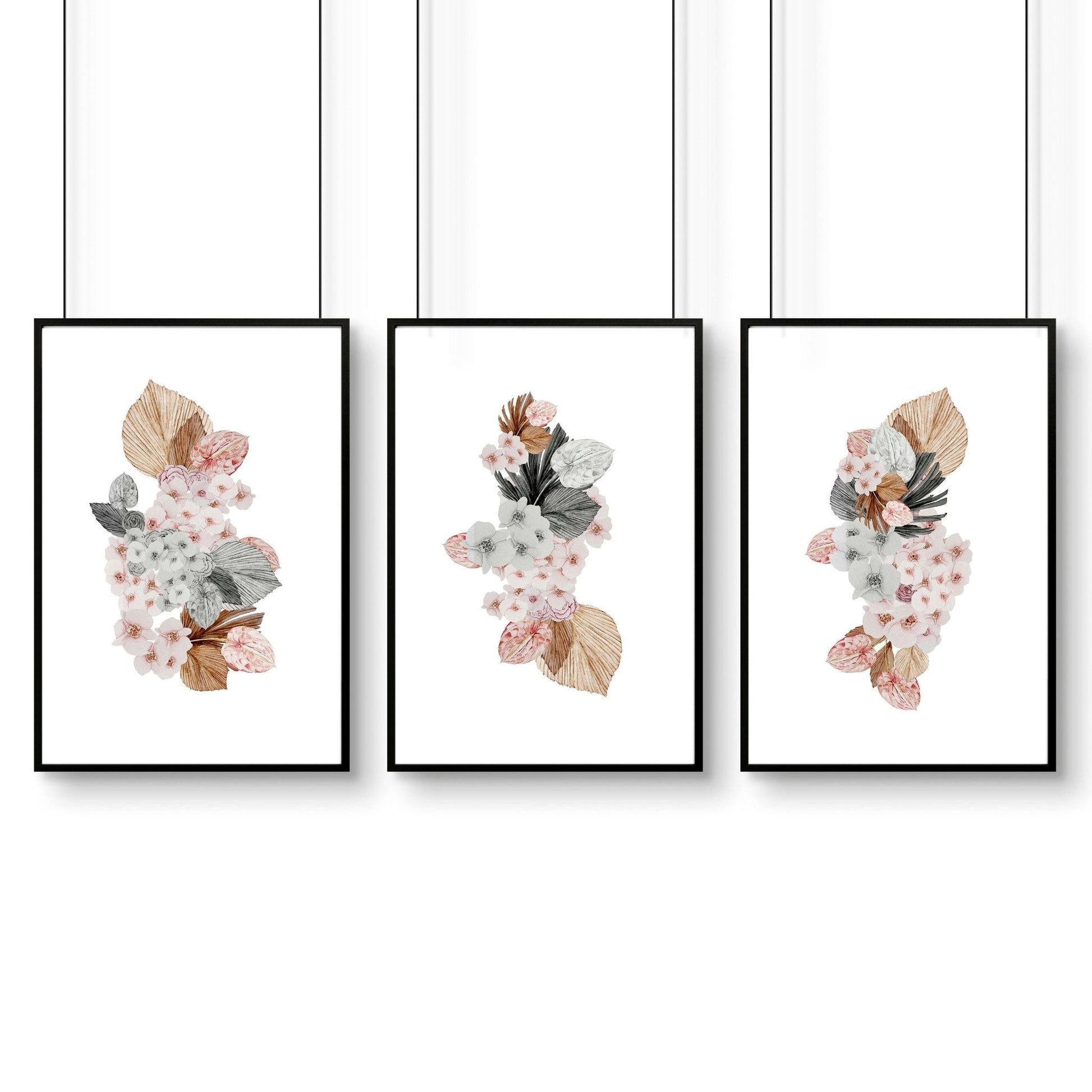 Colorful painting for wall | set of 3 wall art prints for office