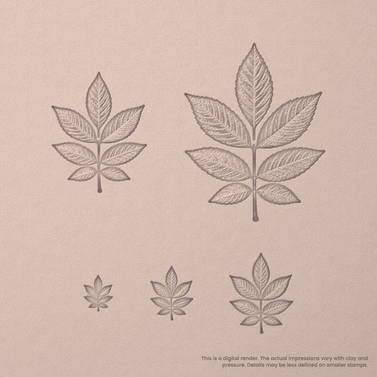 Ash Leaf Stamps - Photo Textured
