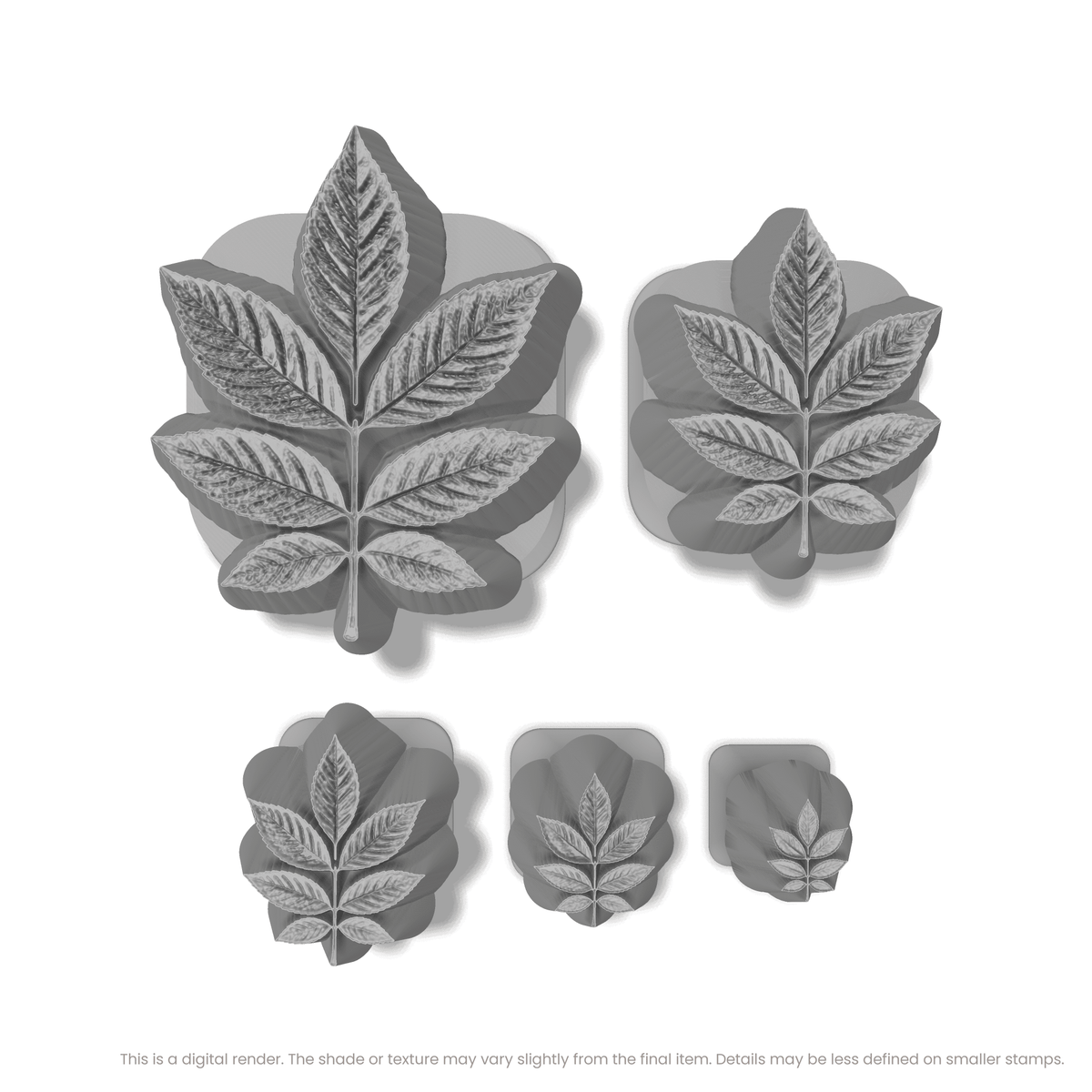 Ash Leaf Stamps - Photo Textured