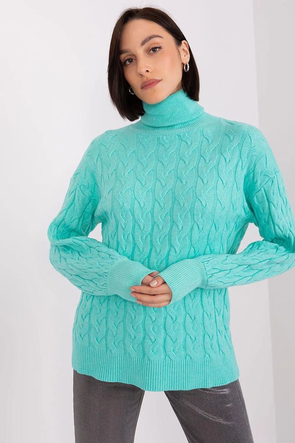 AT long sleeve turtleneck sweater