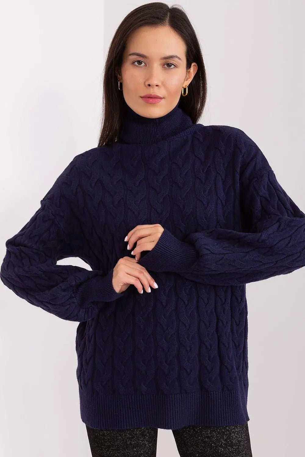 AT long sleeve turtleneck sweater