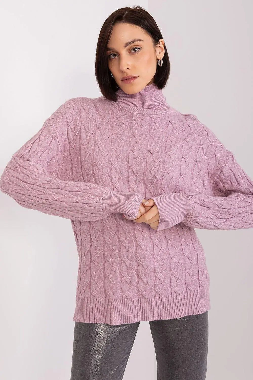 AT long sleeve turtleneck sweater