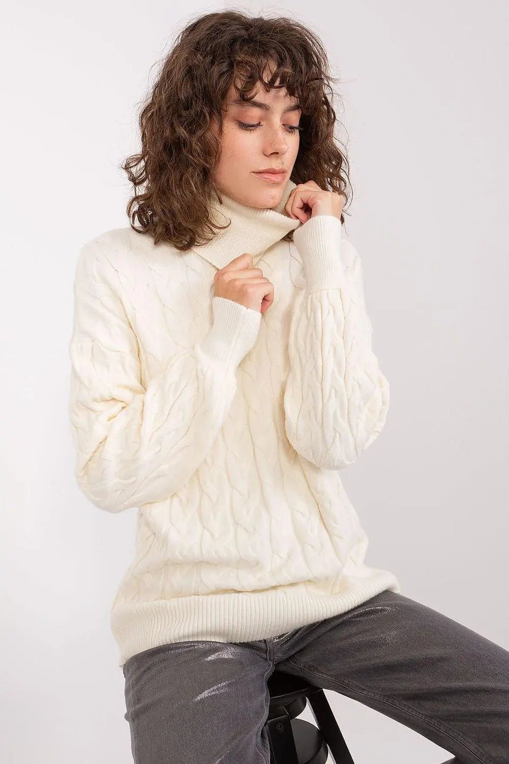 AT long sleeve turtleneck sweater