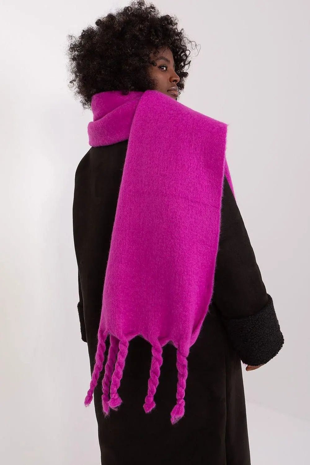 AT long, smooth-textured shawl