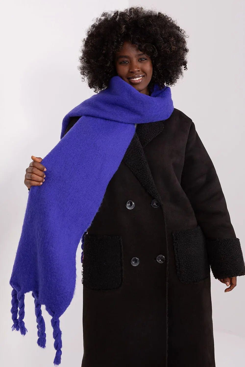 AT long, smooth-textured shawl