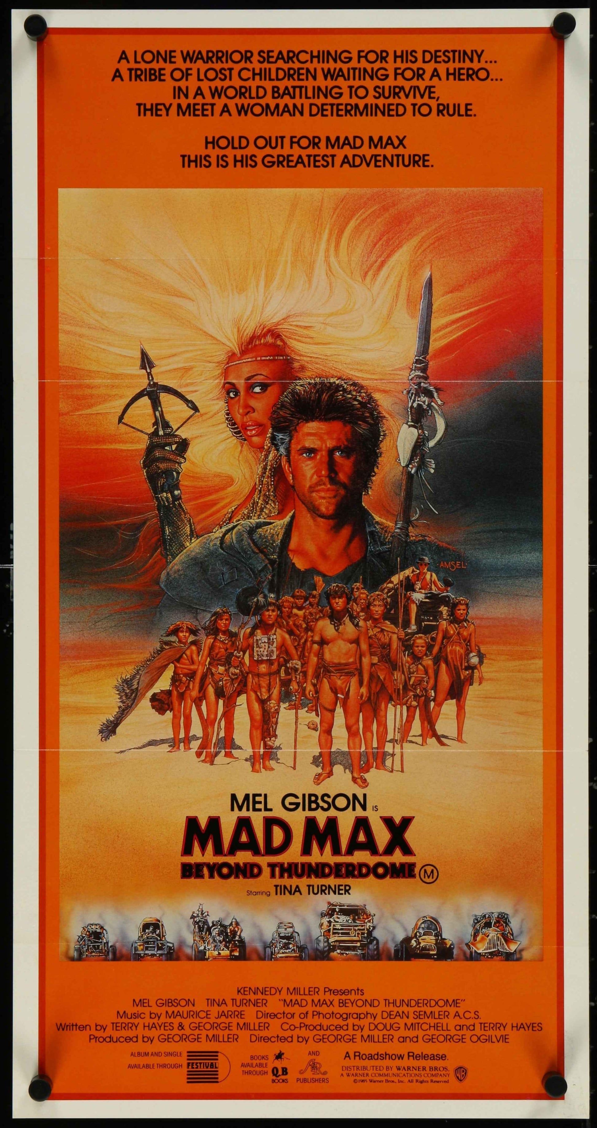 Mad Max Beyond Thunderdome (1985) Original Australian Daybill Movie Poster