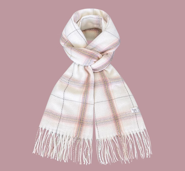 All-match Plaid Imitation Cashmere Women's Warm Scarf