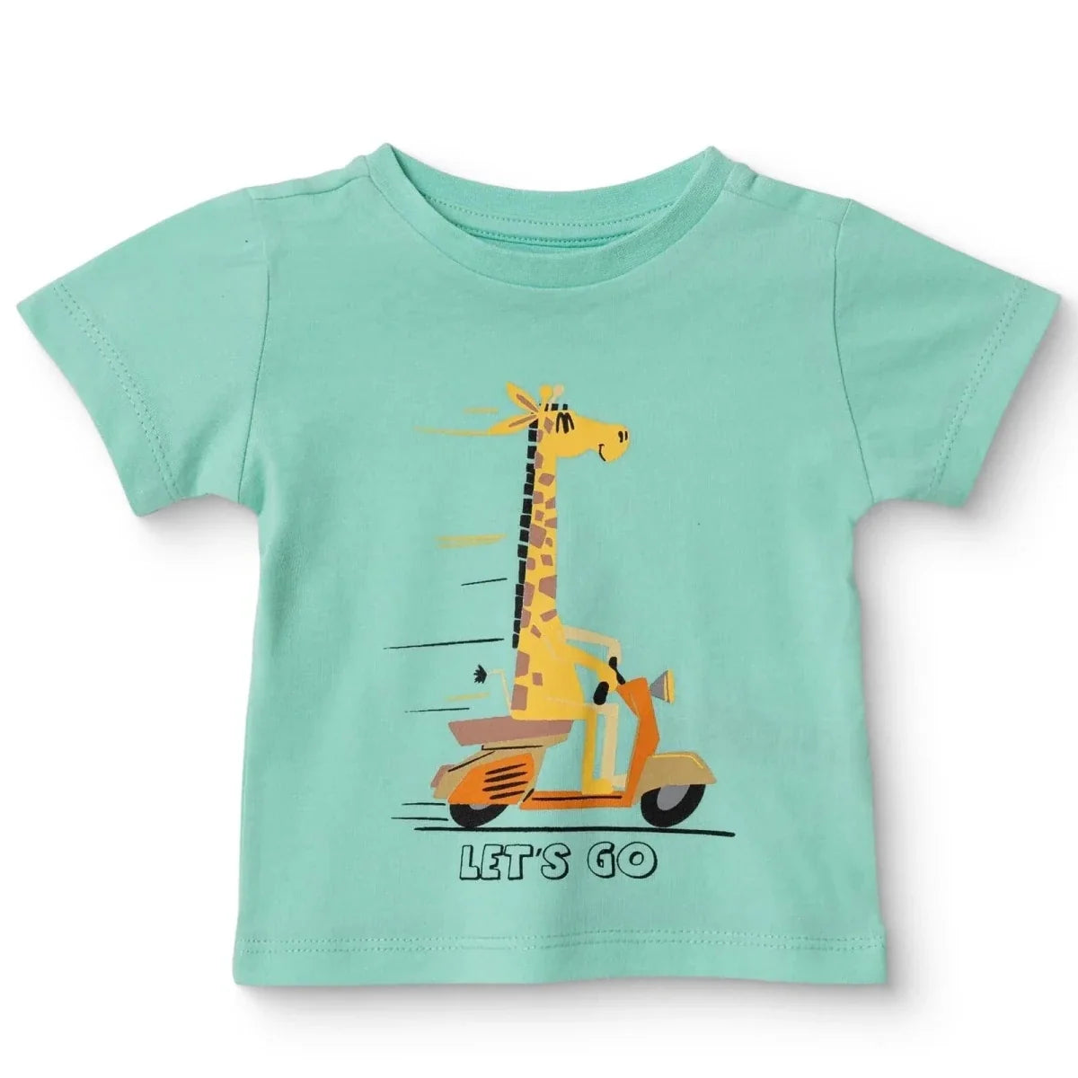 HelloBaby Poplin Trim Short Sleeve Baby T-Shirt (3-6 Months to 3-4 Years)