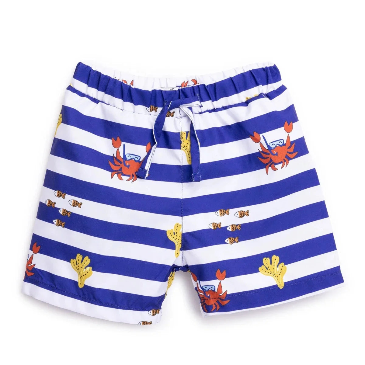 HelloBaby UV Protection Striped Crab Print Baby Swim Shorts (2 Years to 5 Years)