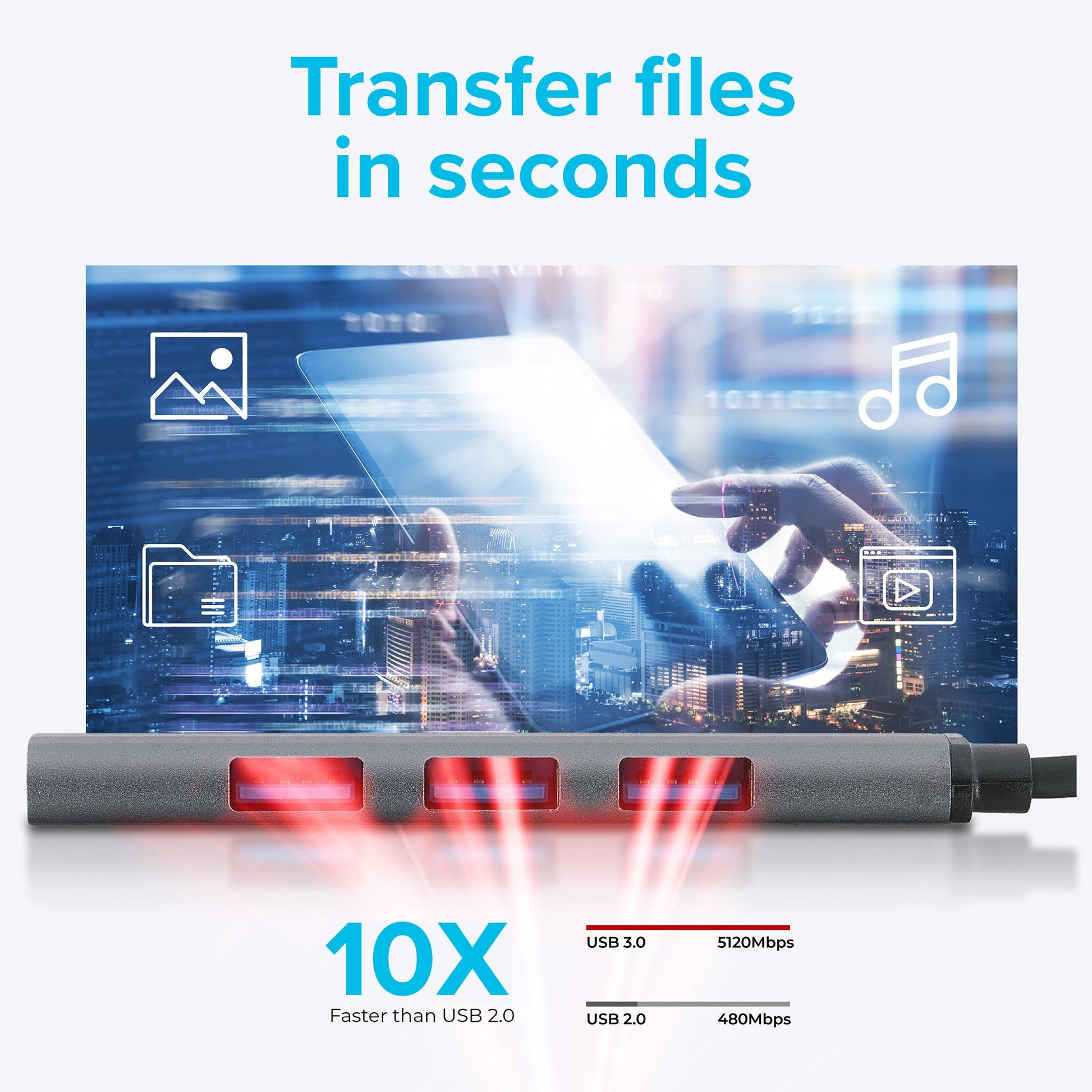 Maplin USB-C Multiport Hub to 2x USB-A 3.0 / HDMI 4K / SD Card Reader