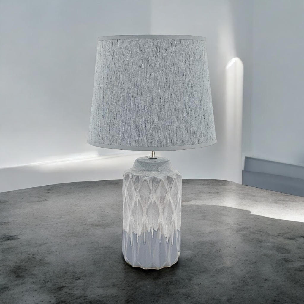 43CM HAND FINISHED LAMP AND SHADE