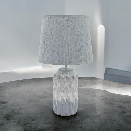 43CM HAND FINISHED LAMP AND SHADE