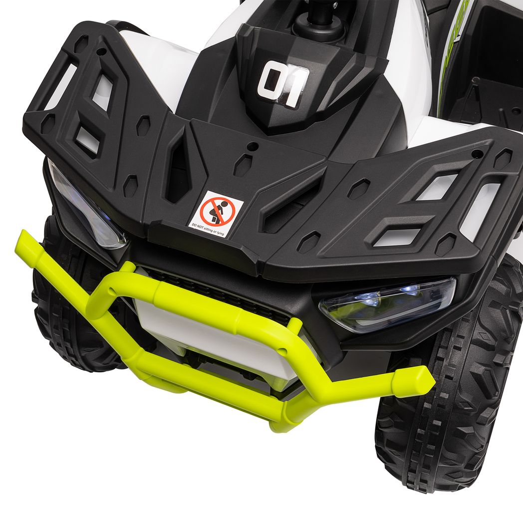 AIYAPLAY 12V Kids Quad Bike w/ 4 Suspension Wheels, for 3-5 Years