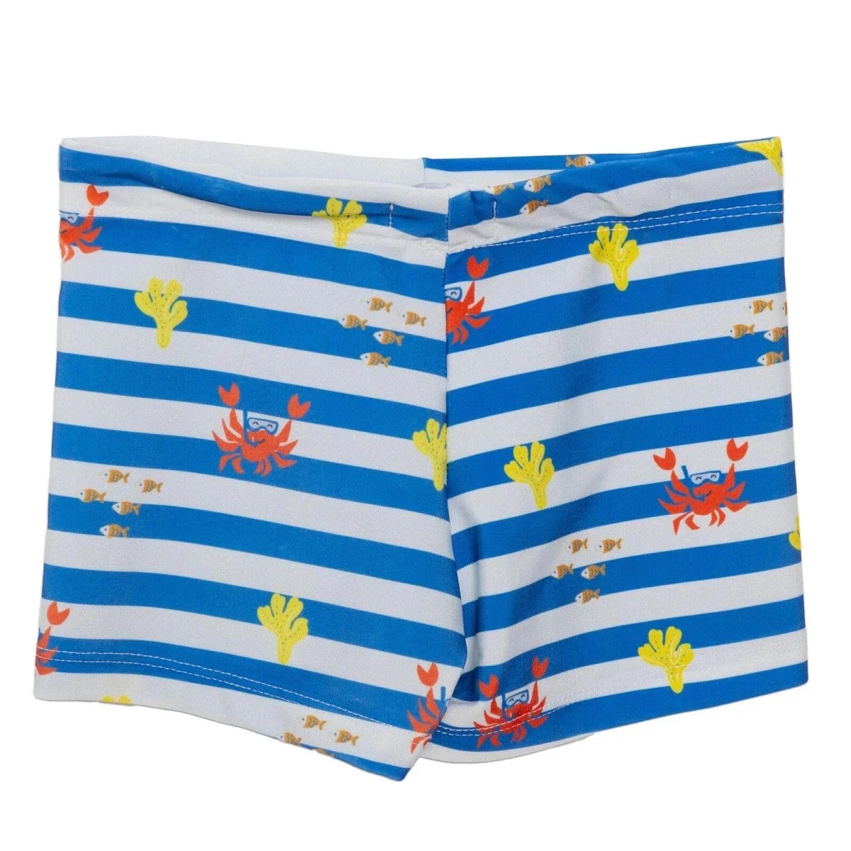 HelloBaby Striped Crab Print Baby Swim Trunks (2 Years to 5 Years)