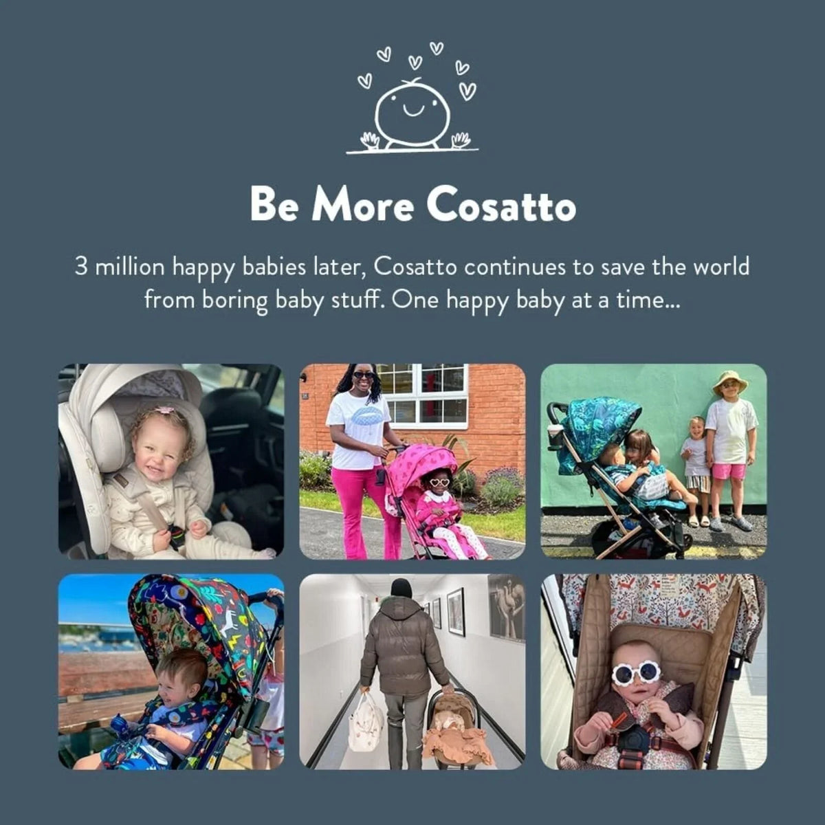 Cosatto Yo! Stroller - Happy Unicorns