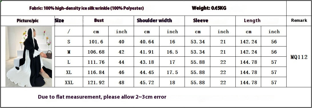 Pleated Dress Female Black And White