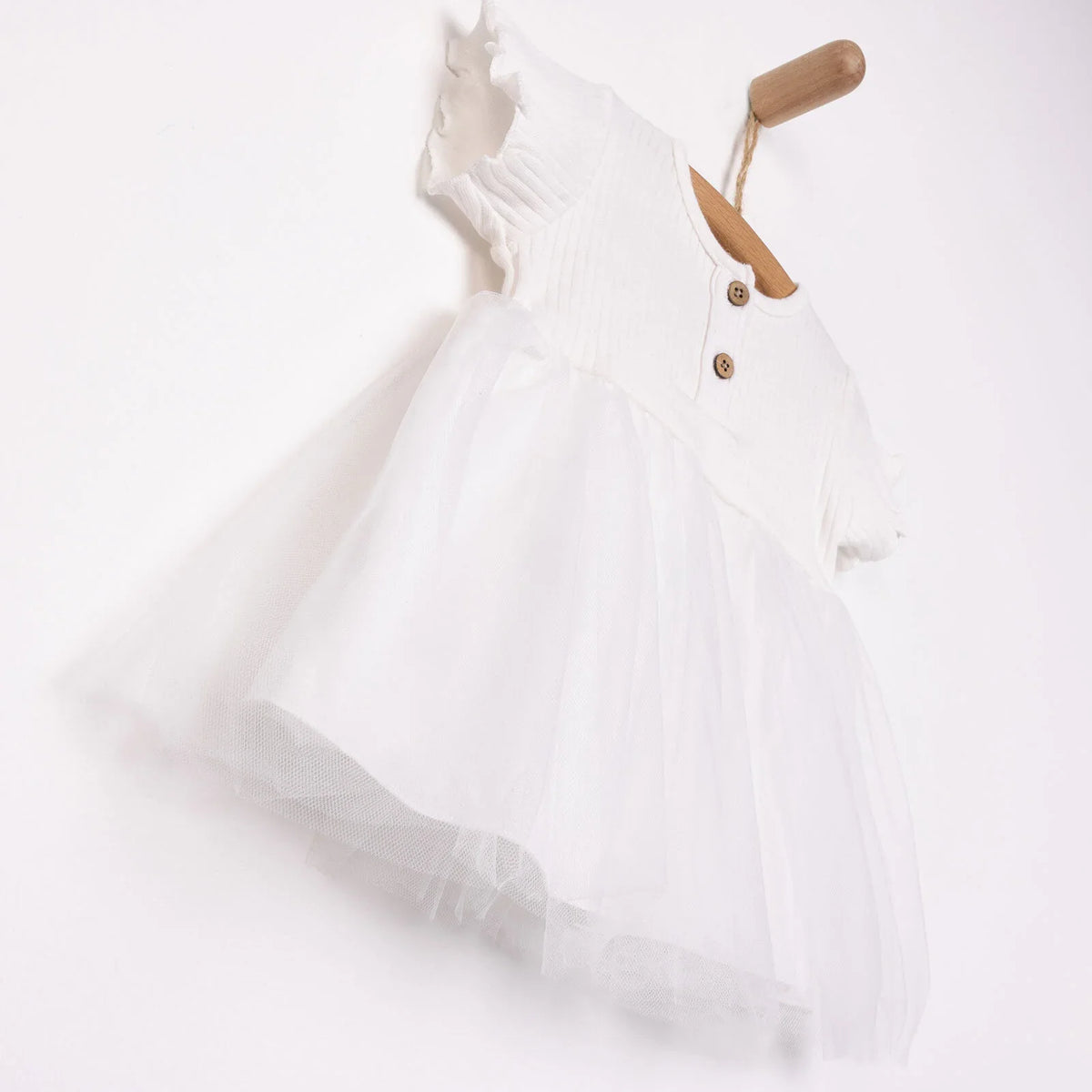 HelloBaby Short Sleeve Interlock Baby Dress (3 Months to 12 Months)