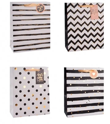 XL gift bag - patterned foil