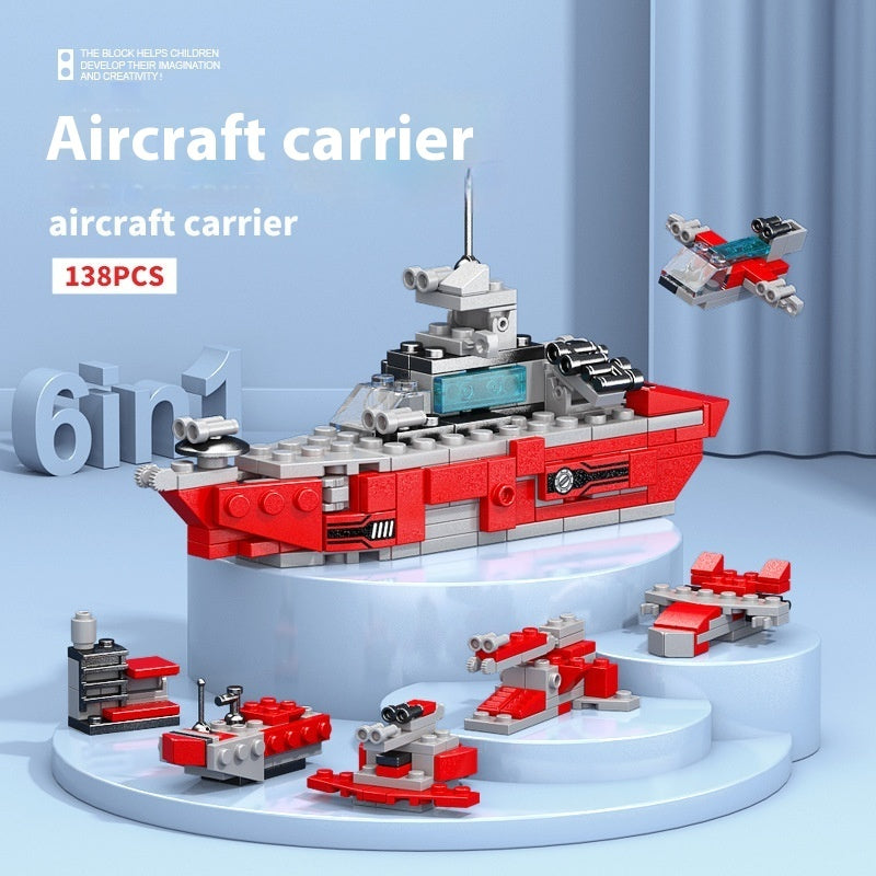 High Military Battleship Tank Special Police Armored Vehicle Children's Day Toy Gift Building Blocks