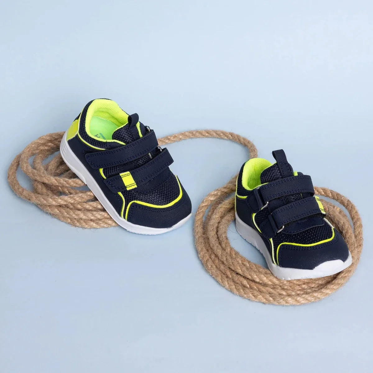 HelloBaby Touch-Fastening Faux Leather Baby Trainers