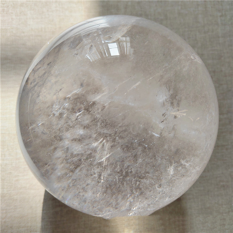 Natural White Crystal Ball Decoration