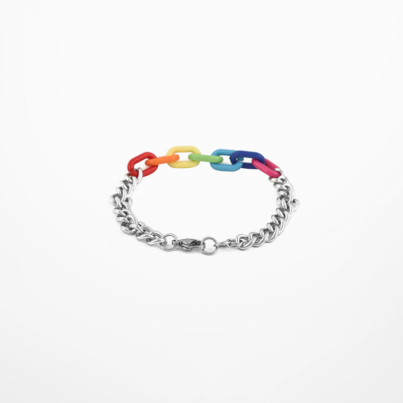 Colorful Beaded Bracelet Smiley Dice Tide Brand Stitching Jewelry Boys' Day Gift