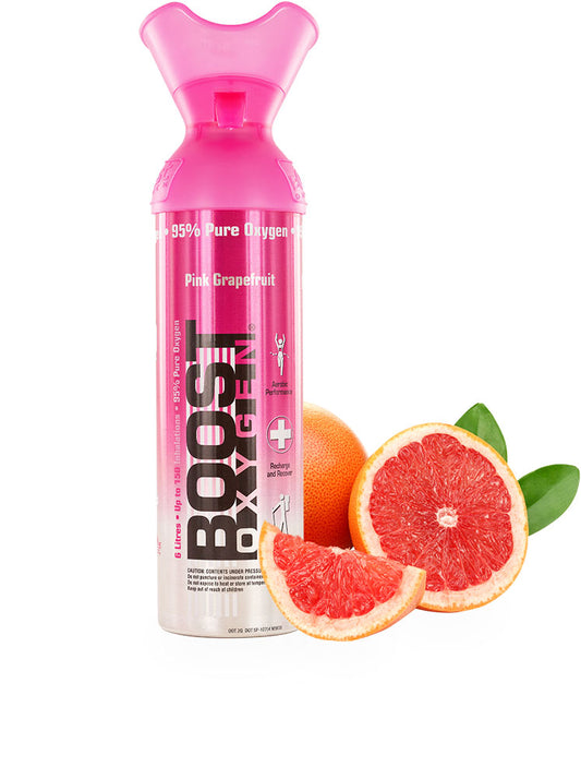 BOOST OXYGEN UK 95% pure oxygen with the essential oil aroma of Pink Grapefruit, 100% natural 9 Litre  9 Litre