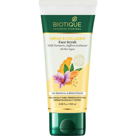 Biotique Advanced Ayurveda Ubtan & Collagen Face Scrub