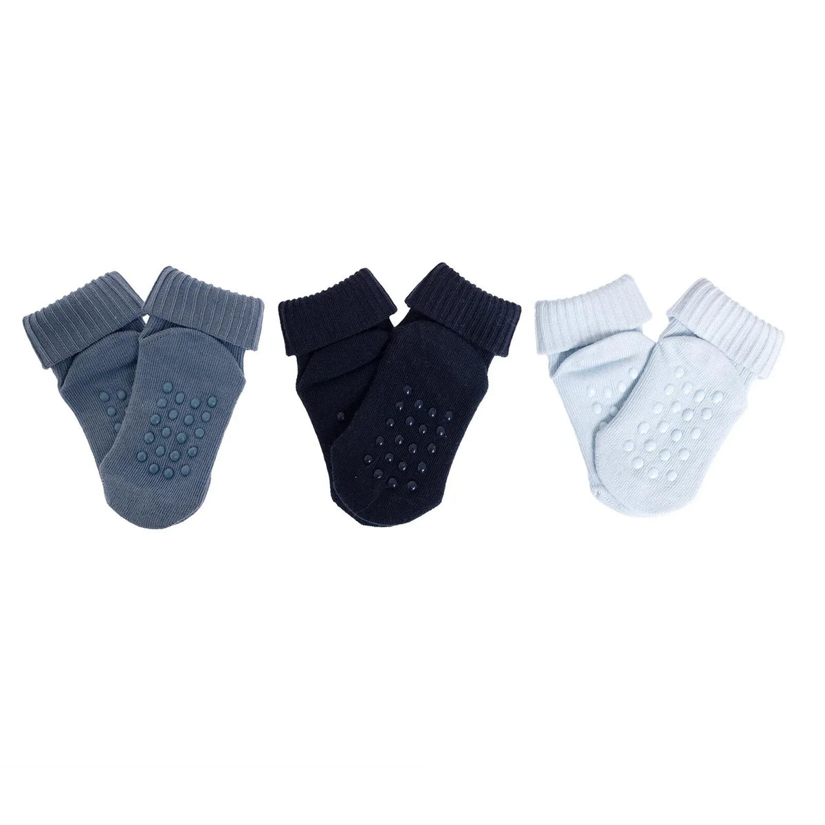 HelloBaby 3 Pack Roll-Top Baby Socks (Newborn to 12-24 Months)